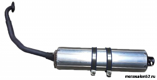 Глушитель 152QMI/157QMJ (алюминиевый бочонок+колено) CN