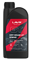 Масло 4Т LAVR SAE10W-40 API SM Moto GT OFF ROAD 1л для мотоциклов 