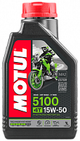 Масло 4Т Motul 5100 SAE15w-50 API SM/SG JASO MA2 TECHNOSYNTHESE® 1л
