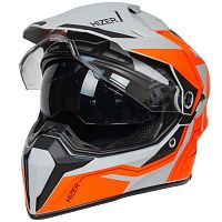 Шлем HIZER J6808 #1 matte/grey (2 визора) размер L 