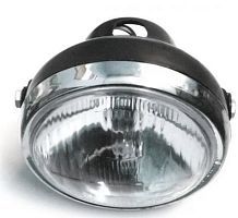 Фара передняя Альфа,Zodiak круглая (черная) 