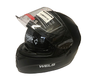 фото Шлем WELS M66, двойной визор, DOT (черный матовый, M)