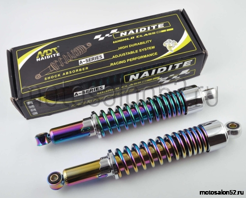Амортизатор задний Альфа L-340 mm регулируемые (плазма, короткий стакан) (пара) NDT  фото 2