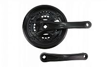 Шатуны 28/38/48Tх170мм, сталь в пластике, цвет черный (ETCW-07) 