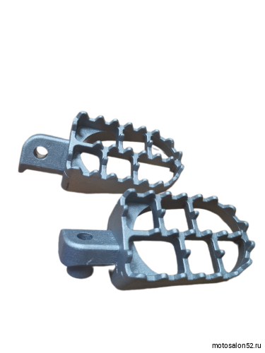 Подножка водителя (пара) KAYO KLX, CRF, TTR125, BSE, APOLLO, MX серые фото 4