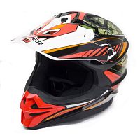 Шлем HIZER J6803 кроссовый #5 BLACK/NEON FUCHSIA размер M 