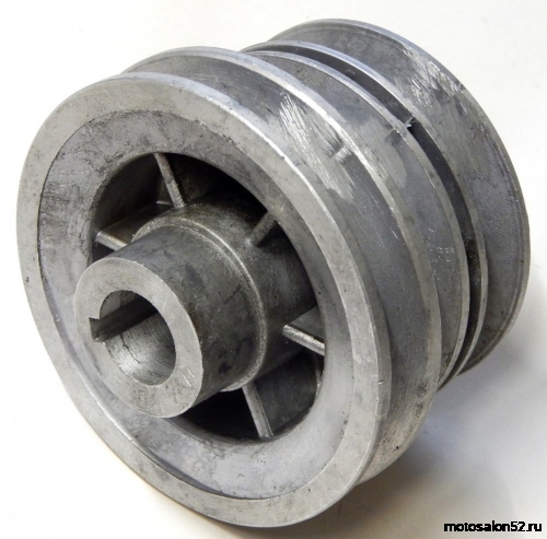 Шкив мотоблока МБ-2 к импорт. двиг. d-25,4 шпонка 7 (косой) 