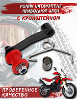 Ролик натяжителя цепи привода ТТР250R с кронштейном FDF 