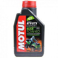 Масло 4Т Motul ATV-UTV Expert SAE10W40 API SM/SL/SJ JASO MA TECHNOSYNTHESE® 1л