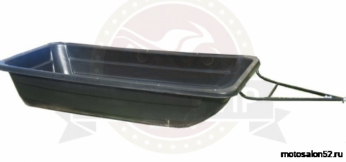 Сани волокуши снегоходные 1200 с накладками, демпфером (1220х600х220)