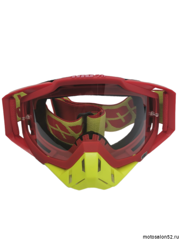 Очки мотокросс 100% red/black/yellow replic 
