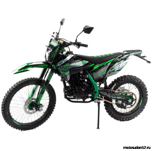 Мотоцикл кроссовый Motoland 250 XT250 HS (172FMM) (PR5) с ПТС зеленый 