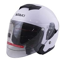 фото Шлем (открытый) ATAKI JK526 Solid (белый глянцевый) L