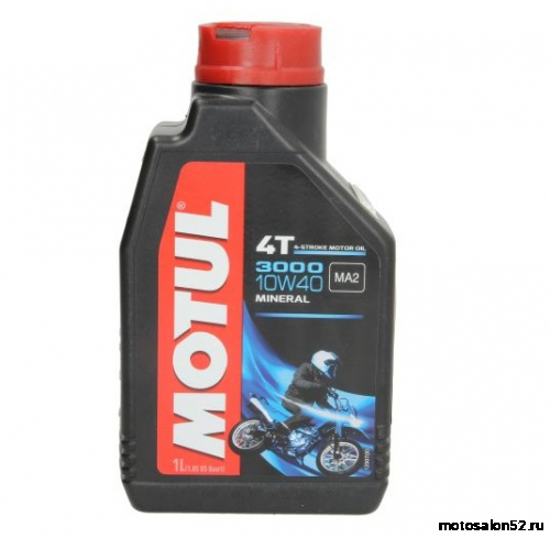 Масло 4Т Motul 3000 SAE10w-40 API SL/SG JASO MA2 HC-TECH® 1л